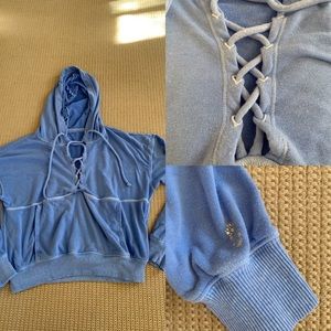 Free People Woven Neckline Sweatshirt